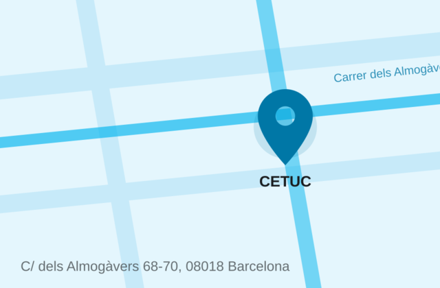 Mapa: CETUC, C/ dels Almogàvers 68-70, 08018 Barcelona